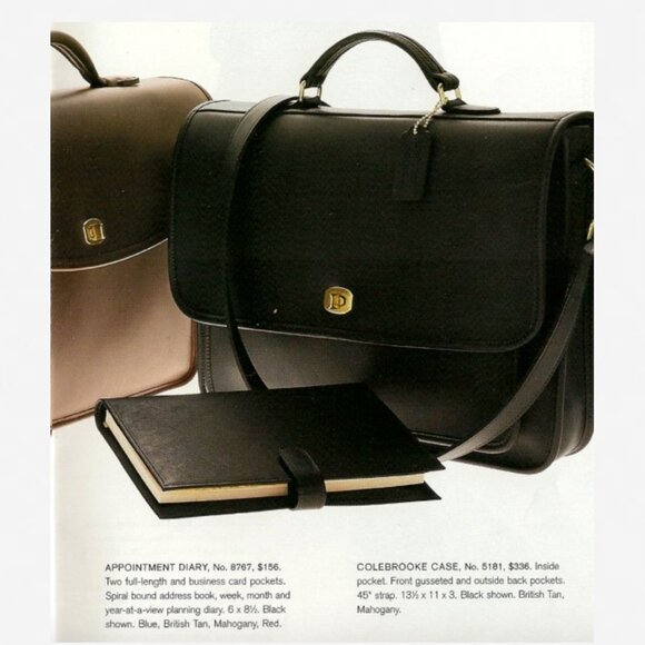 EUC Vintage Coach 5181 Colebrooke Case bag Black D13-5181 - Picture 8 of 8